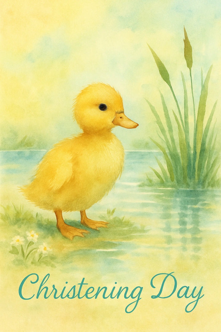 Christening Personalised Card
