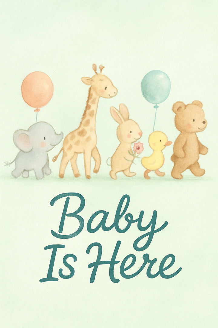 New Baby Personalised Card