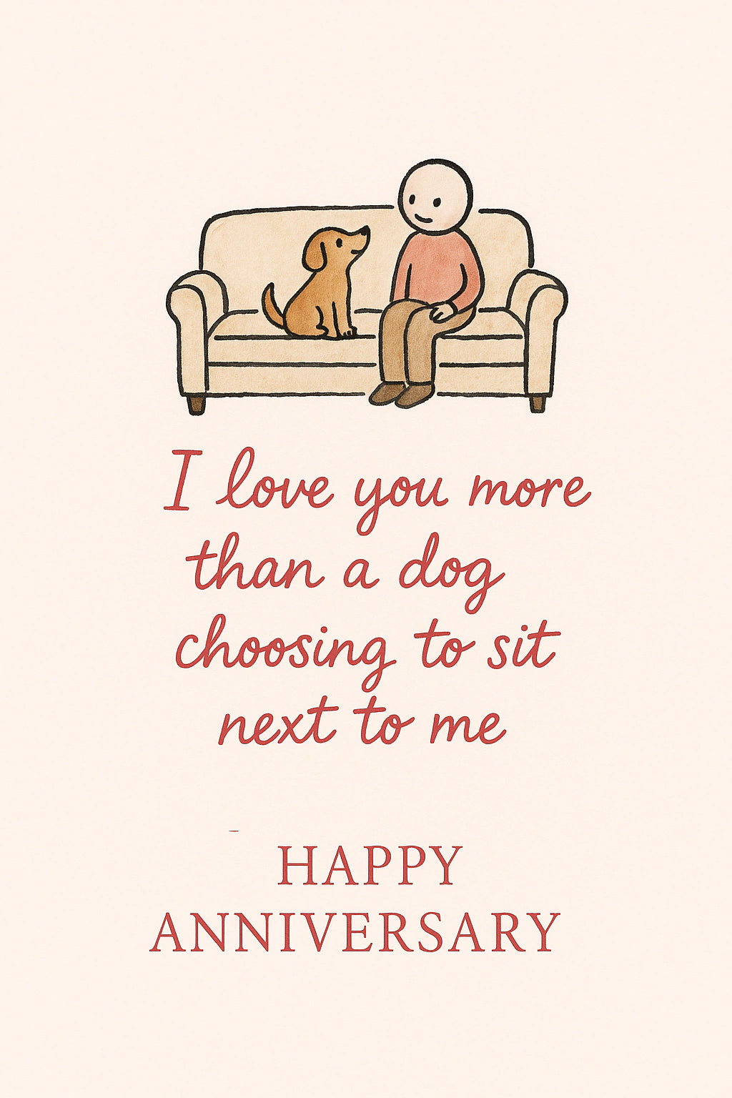 Anniversary Personalised Card
