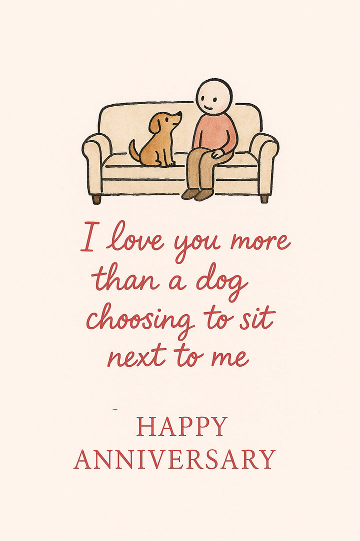 Anniversary Personalised Card
