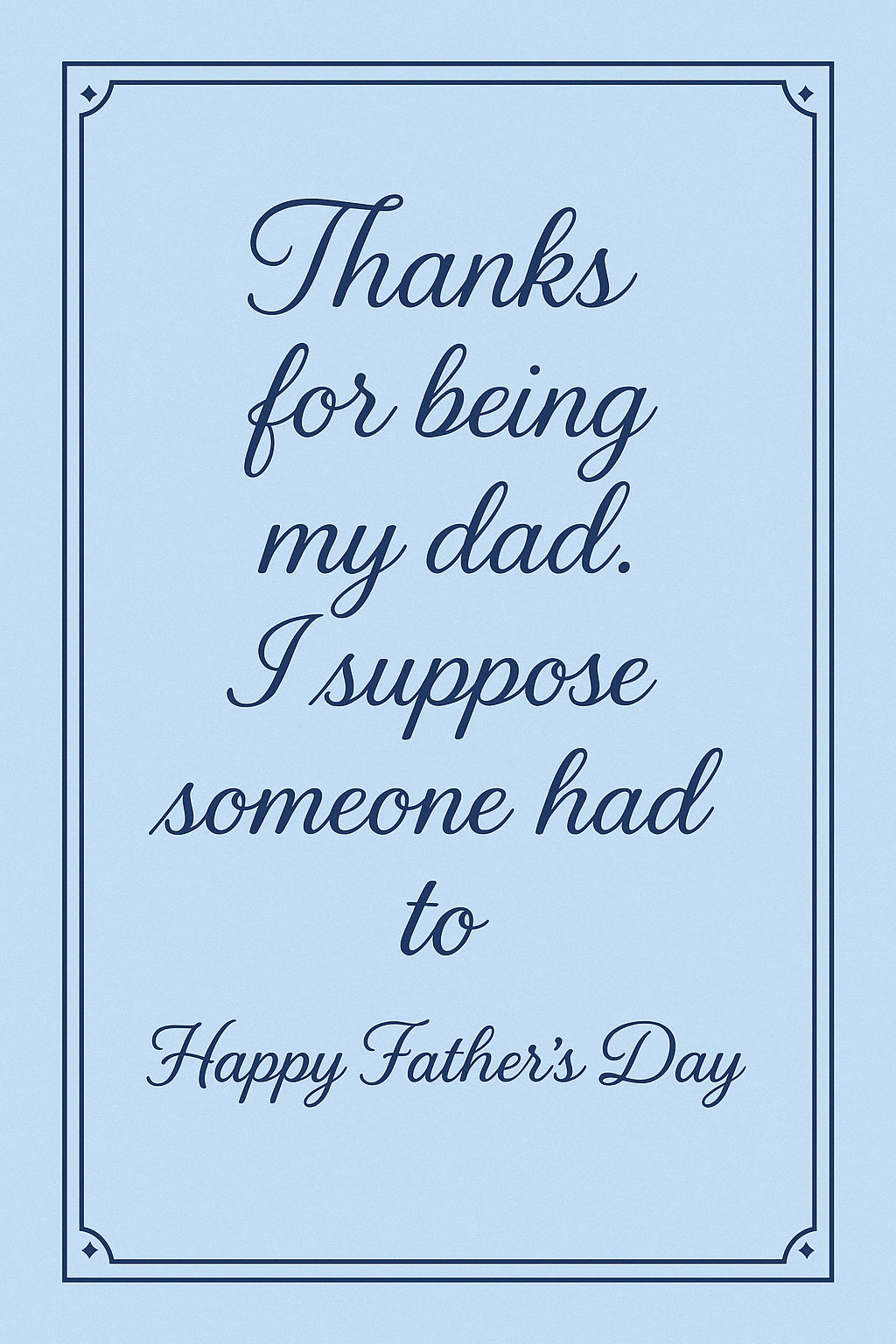 Father's Day - Personalised card