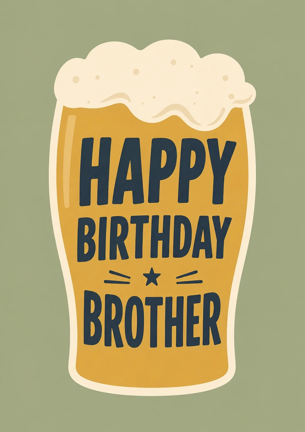 Birthdays - Personalised Card — with punch holes