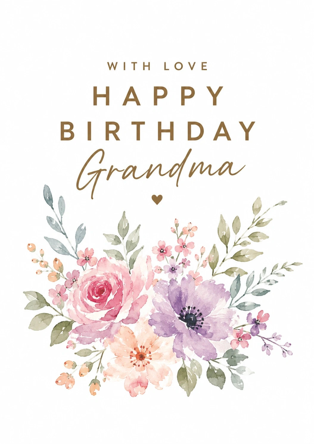 Birthdays - Personalised Card — with punch holes