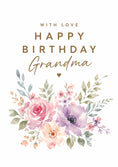 Load image into Gallery viewer, Watercolour Floral Grandma 55th Birthday Card for Her
