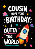 Load image into Gallery viewer, Birthdays - Personalised Card — with punch holes
