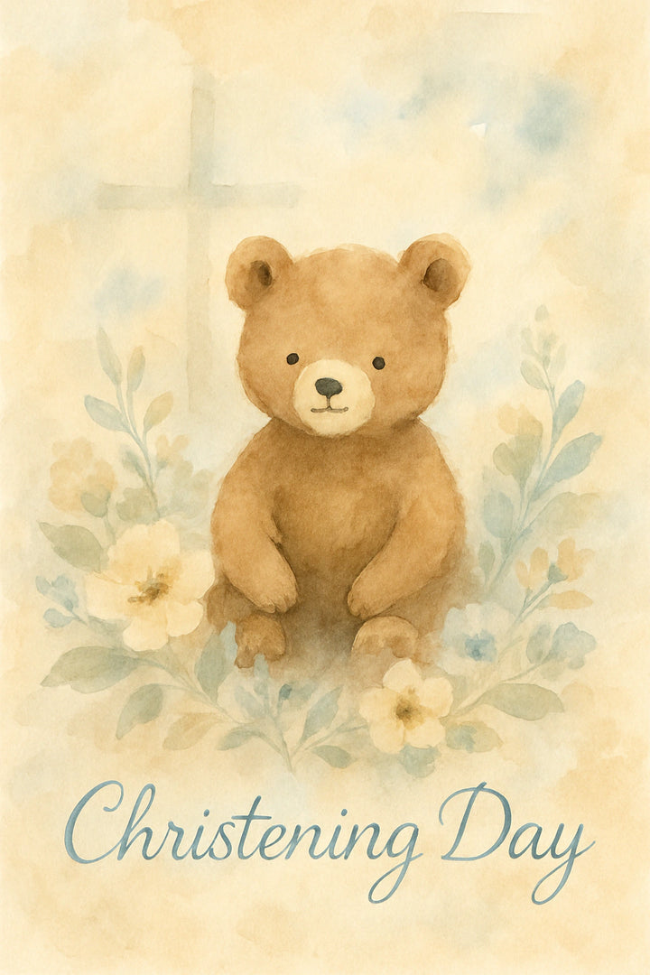 Christening Personalised Card