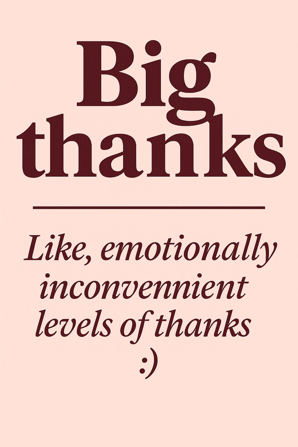 Thank You Personalised Card