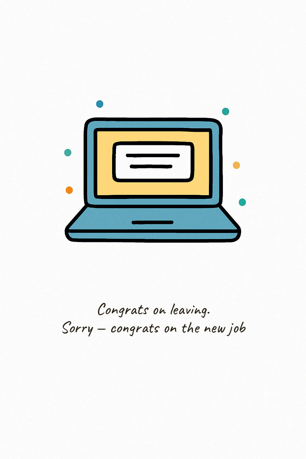 New job Personalised Card