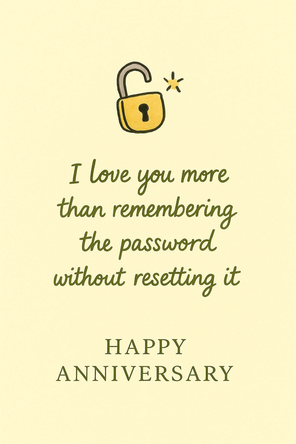 Anniversary Personalised Card
