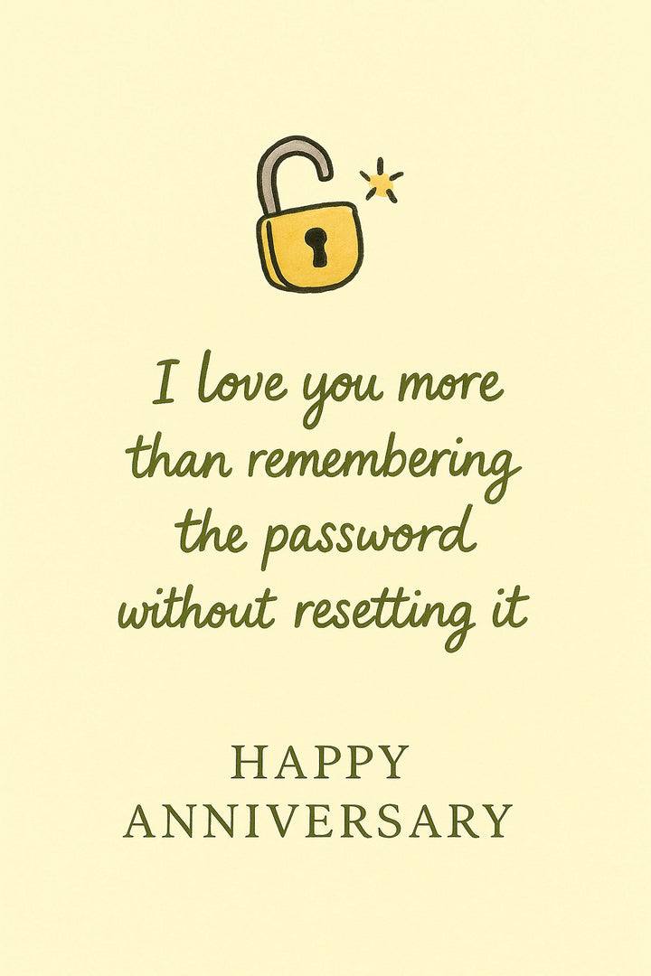 Anniversary Personalised Card