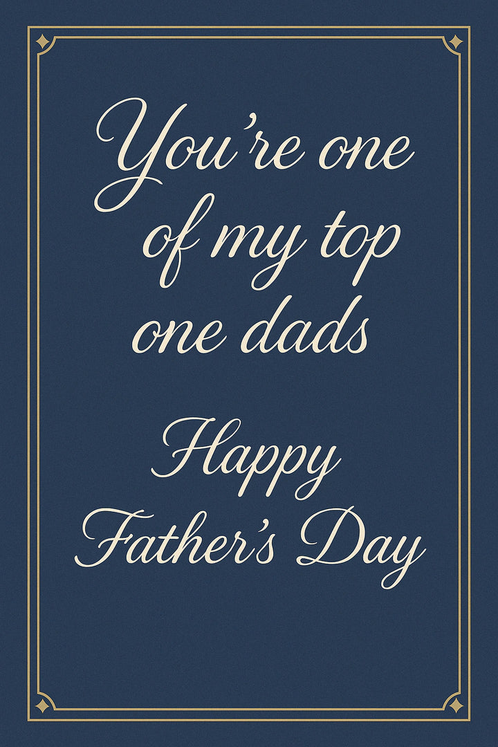 Father's Day - Personalised card