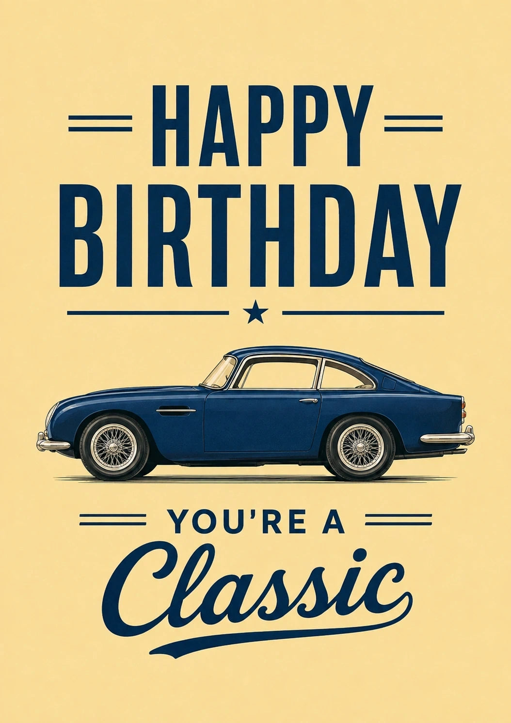 Birthdays - Personalised Card — with punch holes