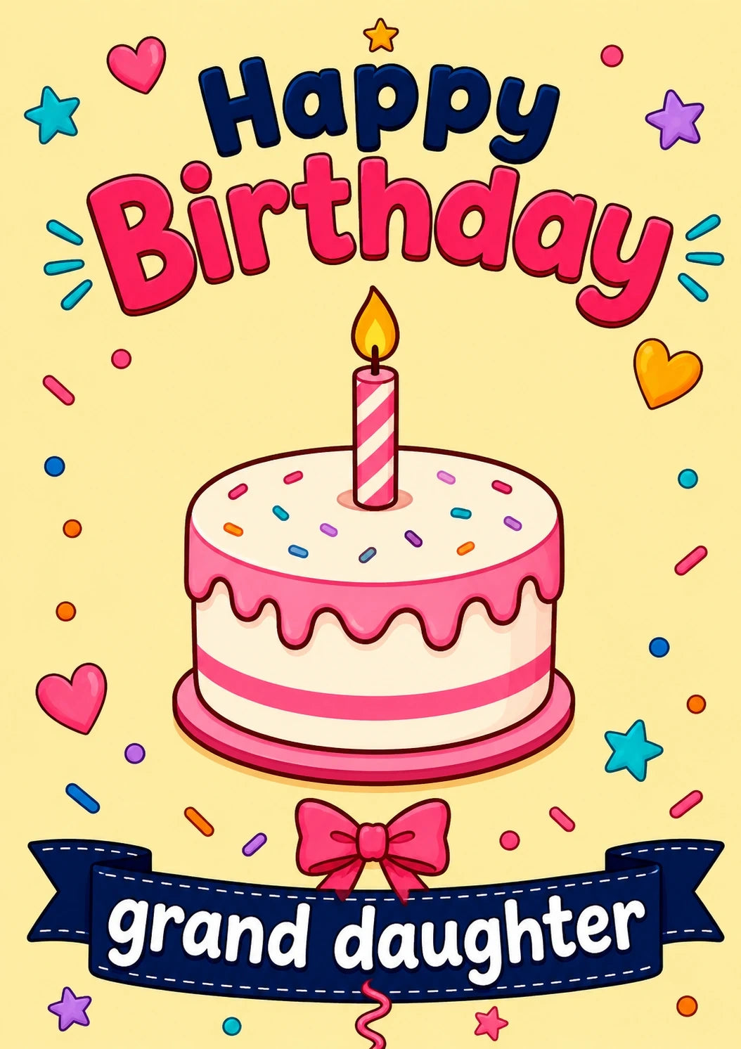 Birthdays - Personalised Card — with punch holes