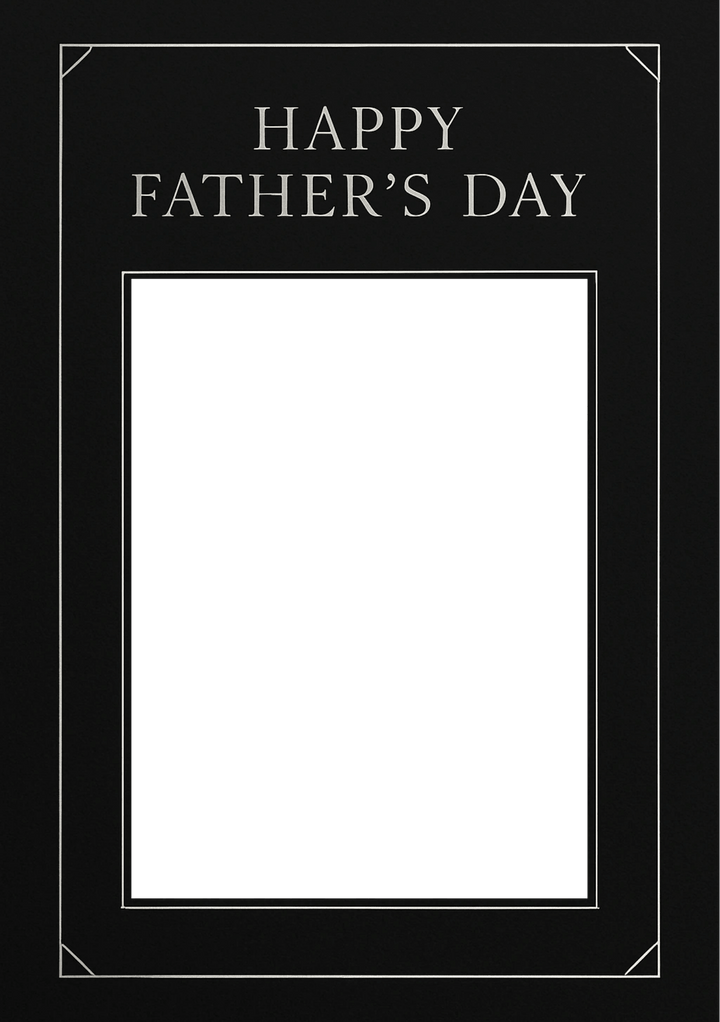 Heartfelt Moment Photo Upload Father's Day Card