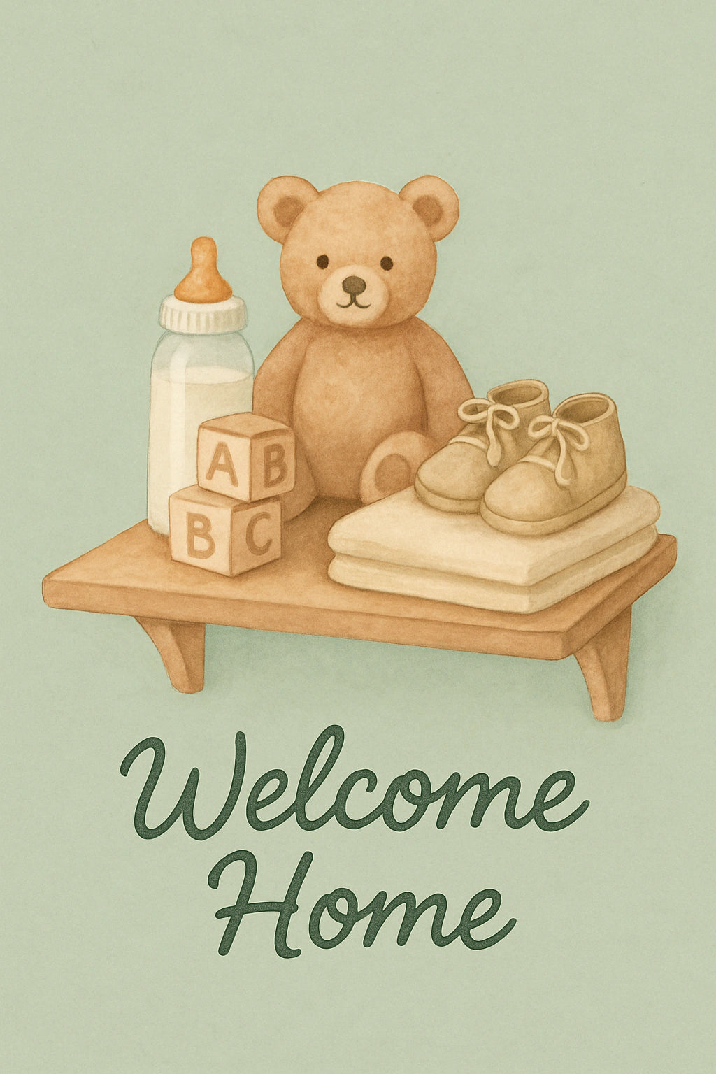 New Baby Personalised Card