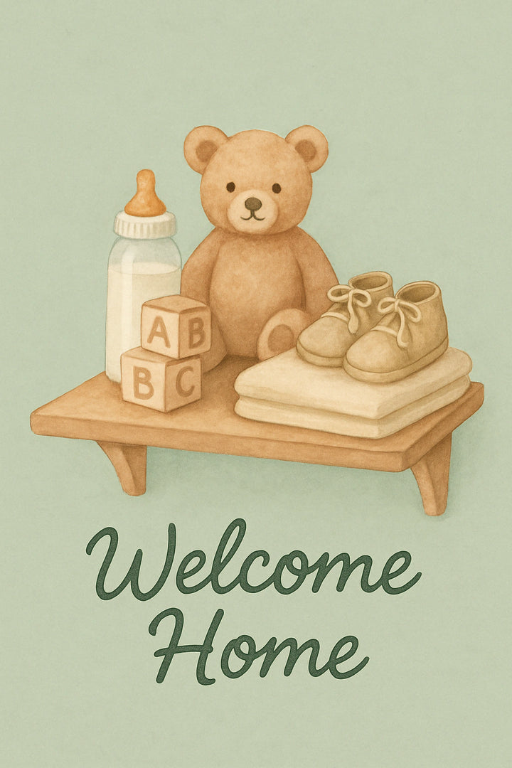 New Baby Personalised Card