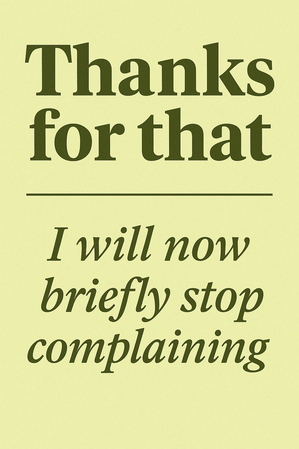 Thank You Personalised Card
