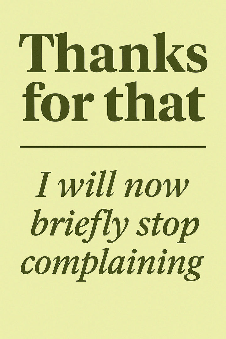 Thank You Personalised Card