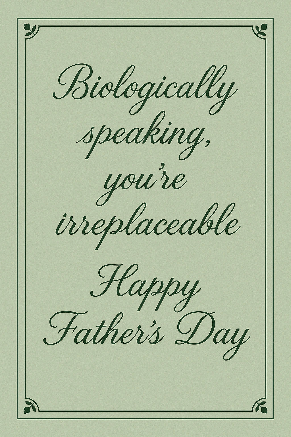 Father's Day - Personalised card