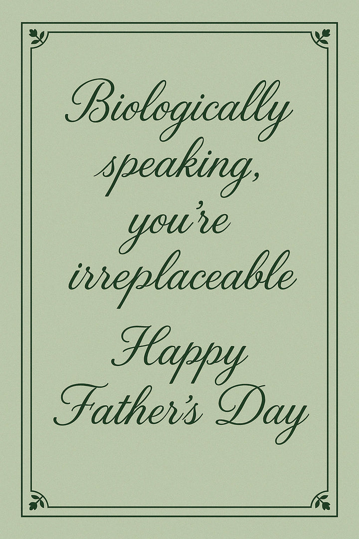Father's Day - Personalised card