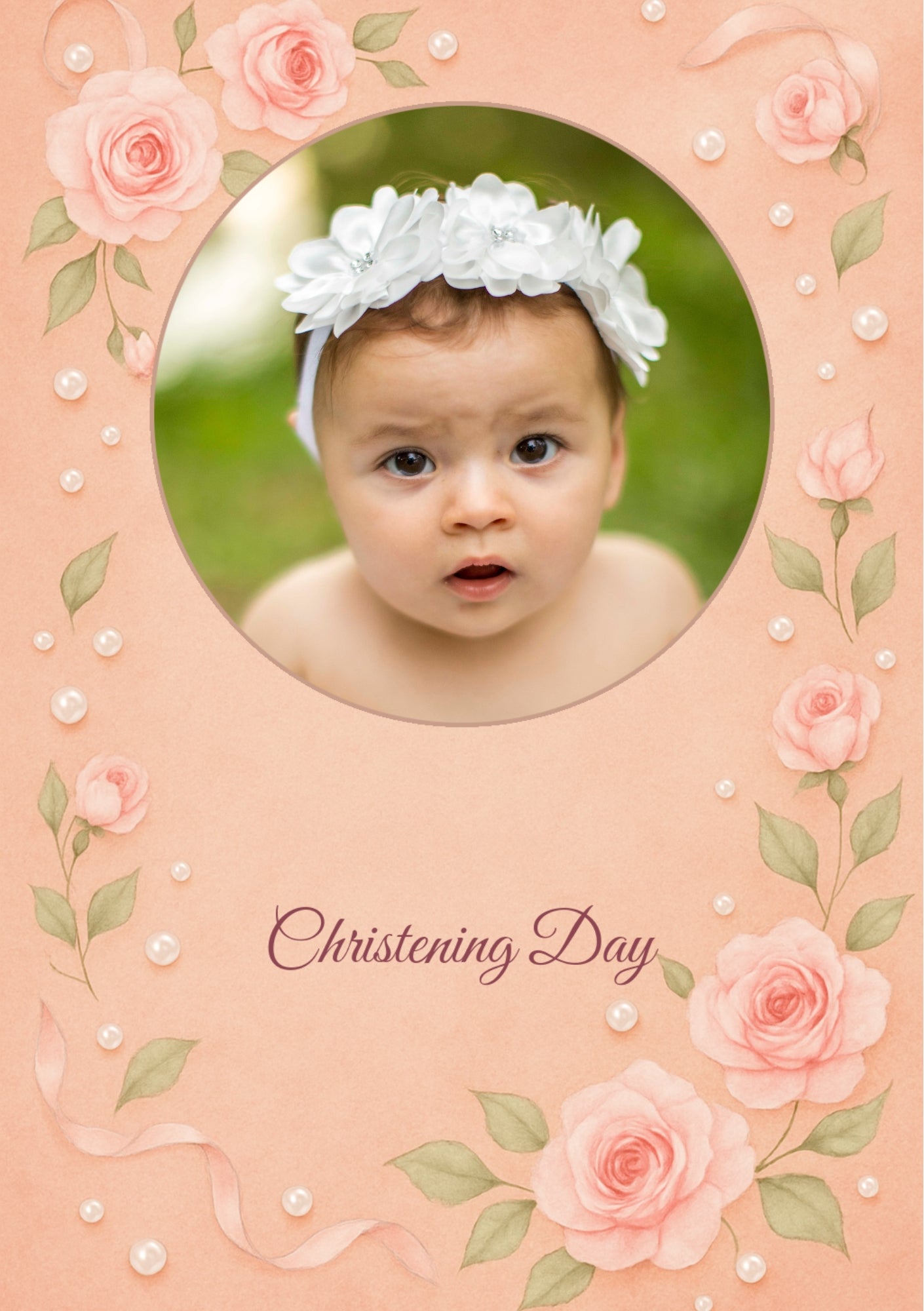 Christening - Personalised Card