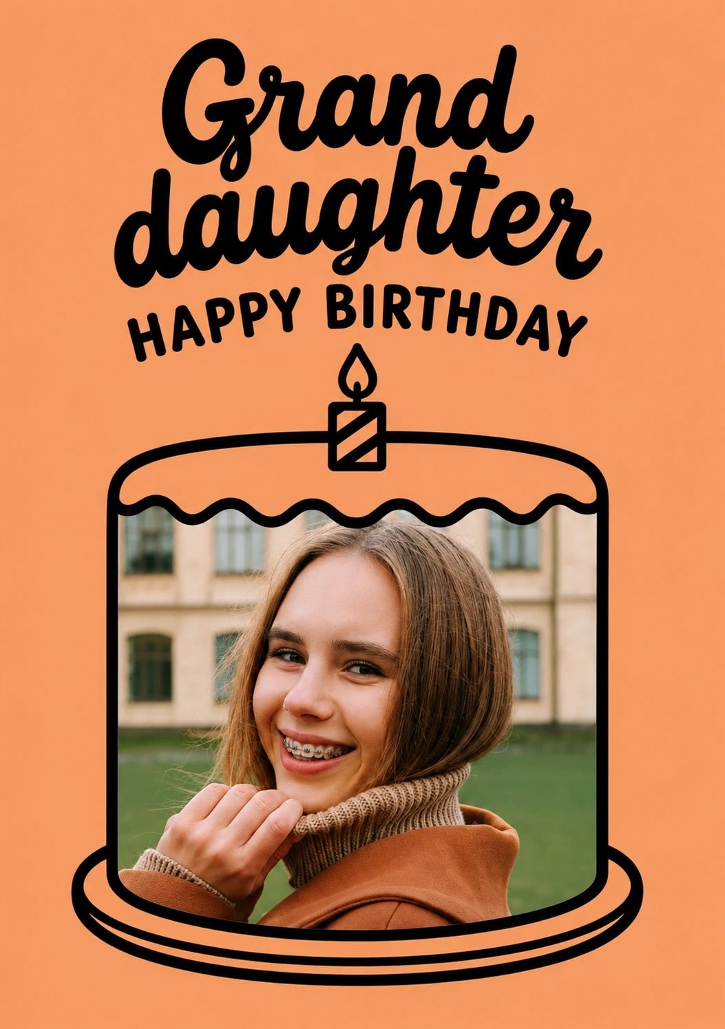 Birthdays - Personalised Card — with punch holes