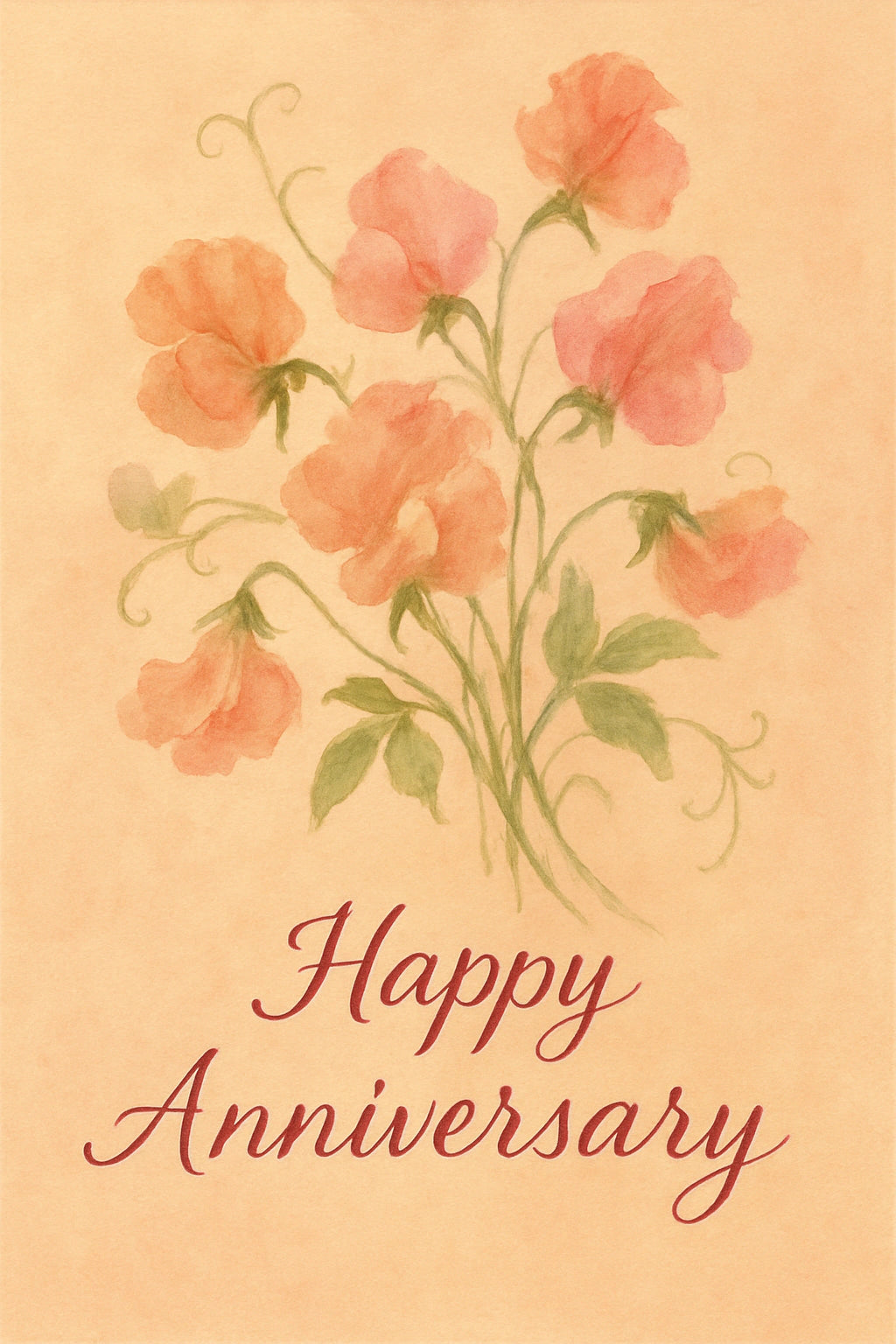 Anniversary Personalised Card