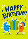 Load image into Gallery viewer, Birthdays - Personalised Card — with punch holes
