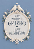 Load image into Gallery viewer, Elegant Doves Floral Frame Valentine's Day Card for Girlfriend
