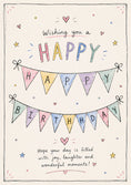 Load image into Gallery viewer, Birthdays - Personalised Card — with punch holes

