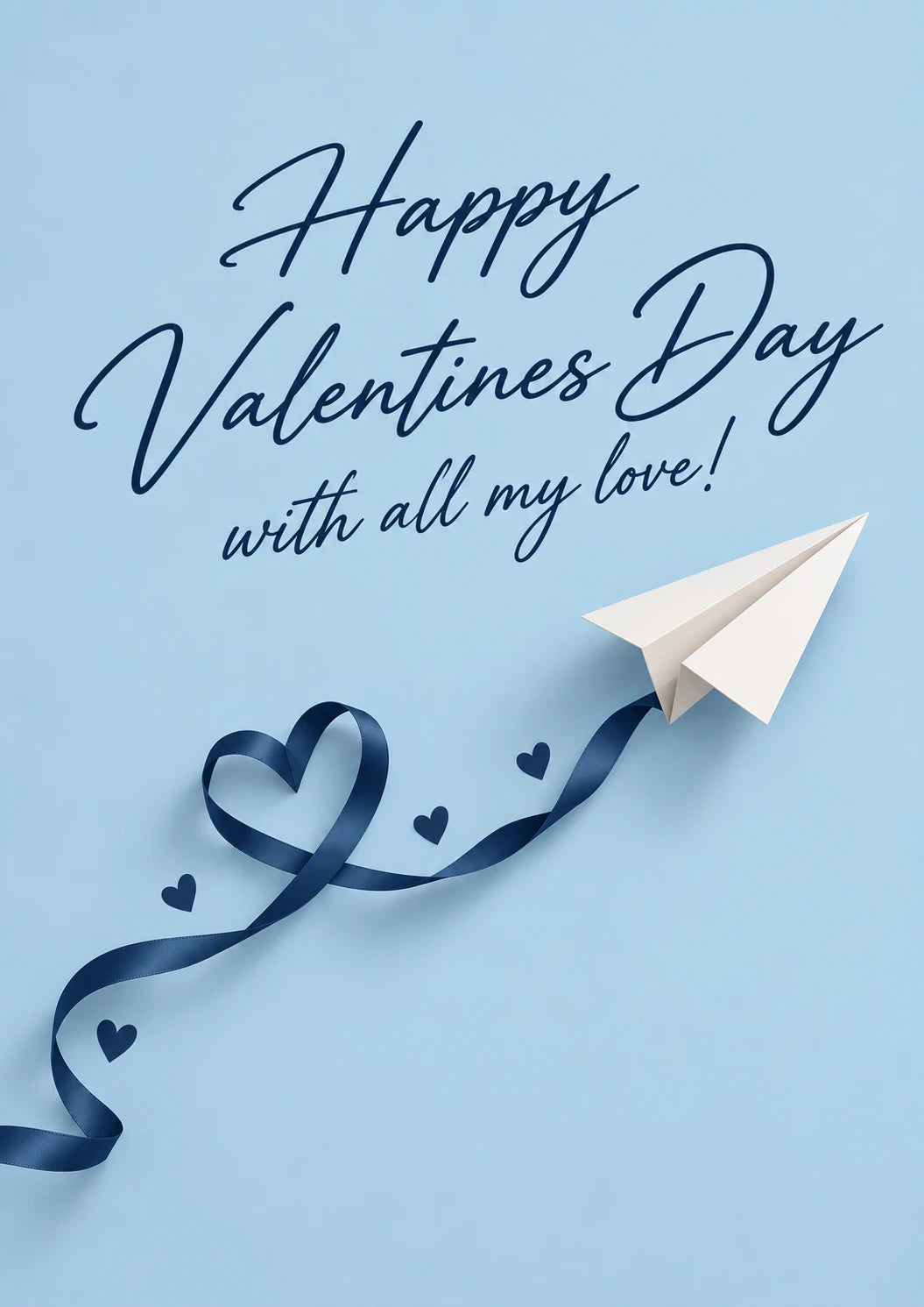 Valentine's day - Personalised Card — with punch holes