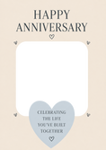 Load image into Gallery viewer, Celebrating Life Built Together Photo Upload Anniversary Card
