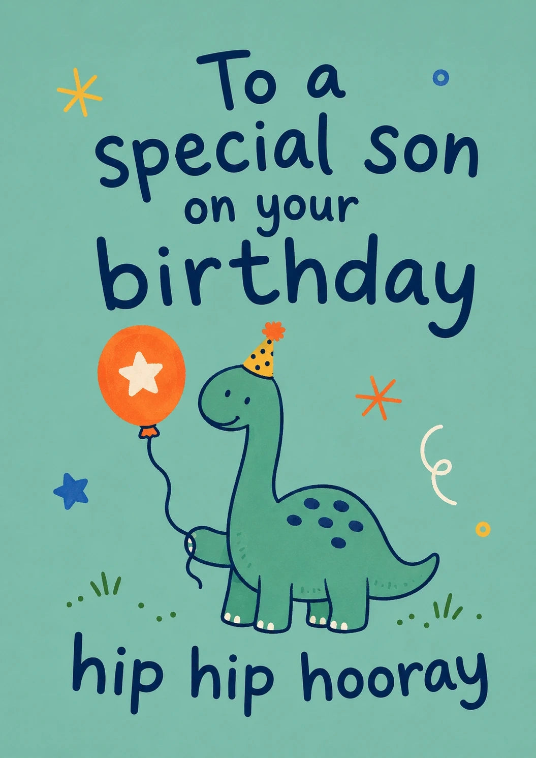 Birthdays - Personalised Card — with punch holes
