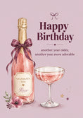 Load image into Gallery viewer, Birthdays - Personalised Card — with punch holes
