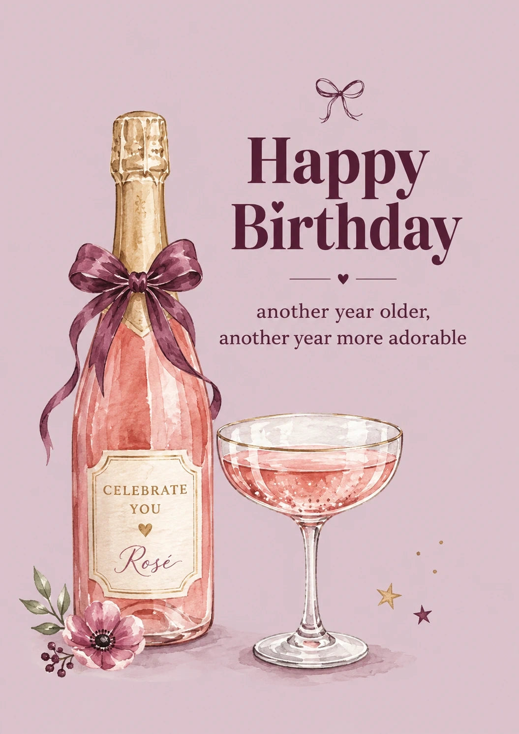 Birthdays - Personalised Card — with punch holes