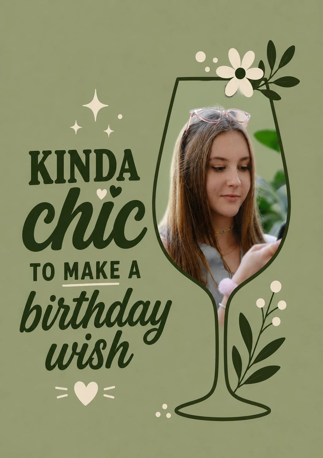 Birthdays - Personalised Card — with punch holes
