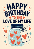 Load image into Gallery viewer, Birthdays - Personalised Card — with punch holes
