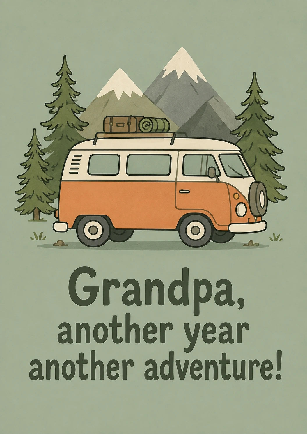 Birthdays - Personalised Card — with punch holes