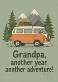 Load image into Gallery viewer, Grandpa Campervan Adventure 55th Birthday Card for Him
