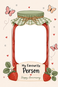 Load image into Gallery viewer, My Favourite Person Jam Jar Photo Upload Anniversary Card for Him
