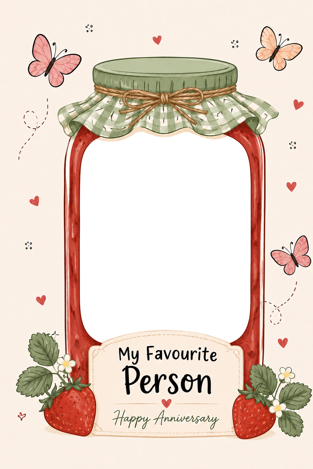 My Favourite Person Jam Jar Photo Upload Anniversary Card for Him