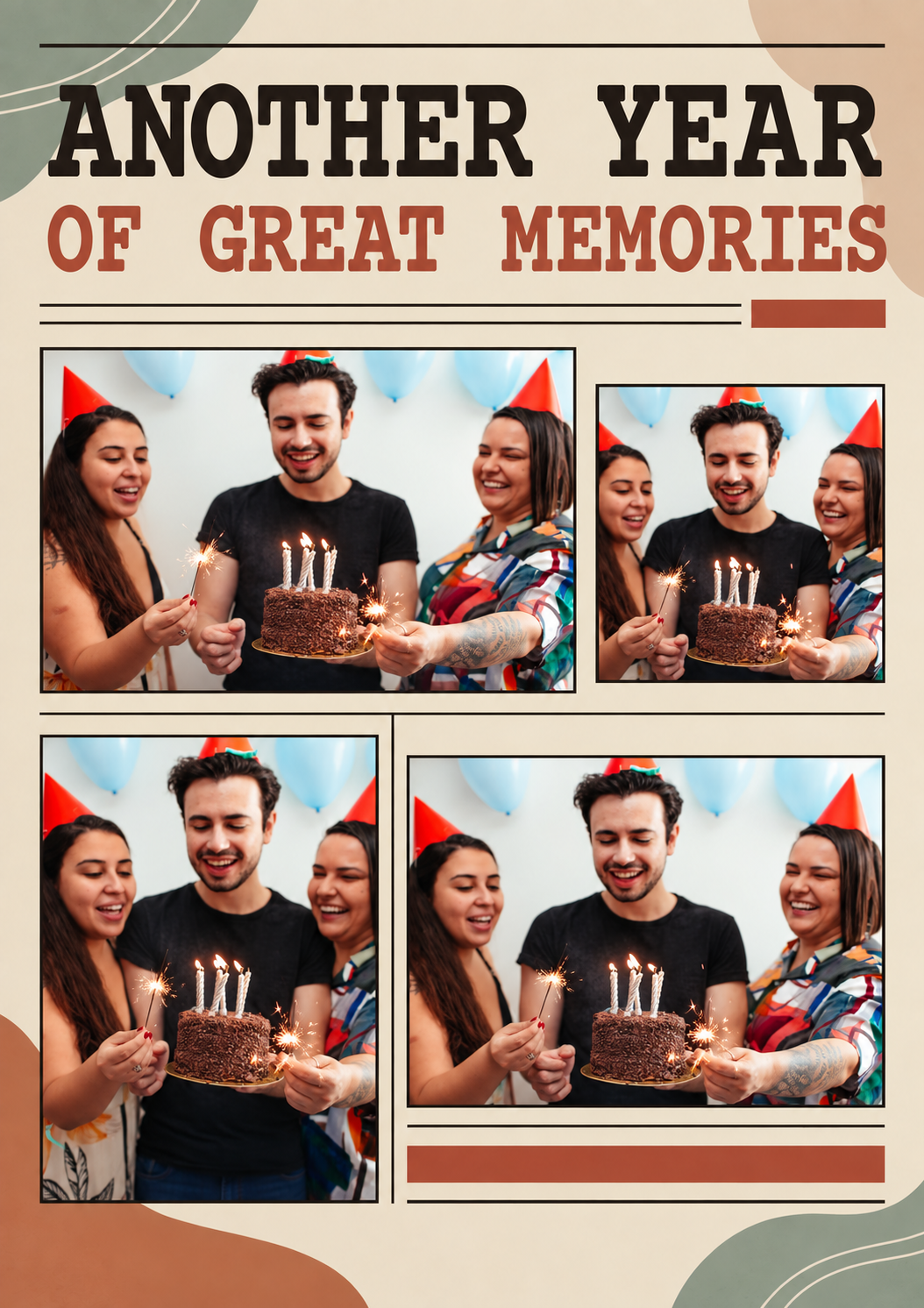 Another Year of Great Memories Photo Upload Birthday Card