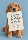Load image into Gallery viewer, Birthdays - Personalised Card — with punch holes
