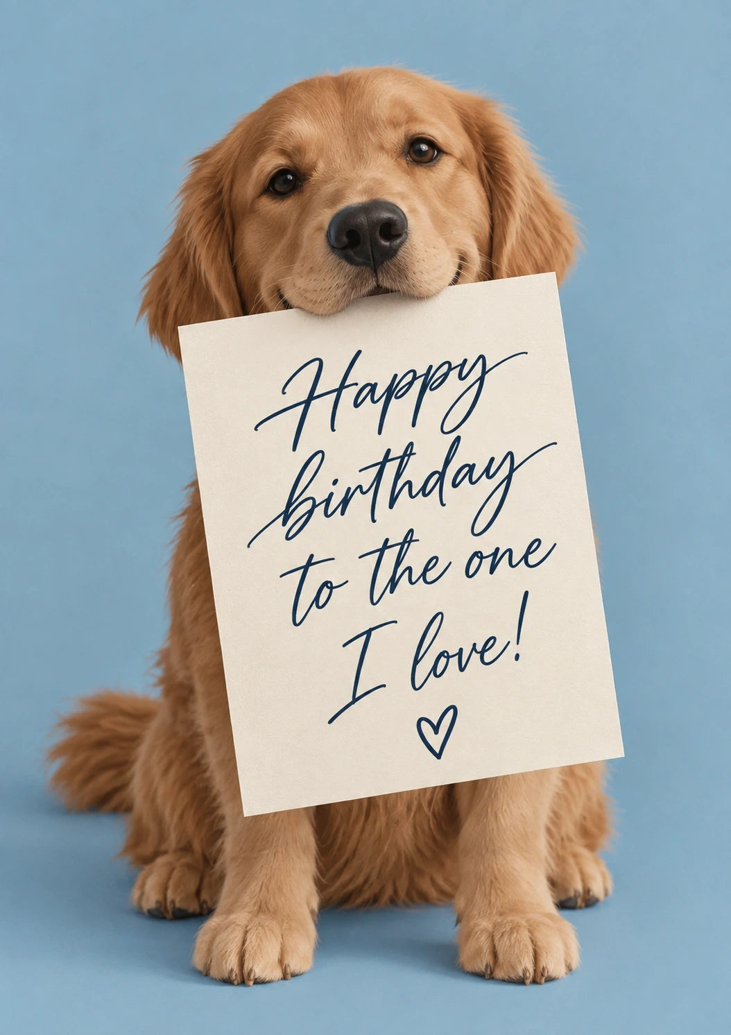 Birthdays - Personalised Card — with punch holes
