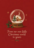 Load image into Gallery viewer, Christmas - Personalised Card — with punch holes
