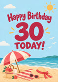 Load image into Gallery viewer, Birthdays - Personalised Card — with punch holes
