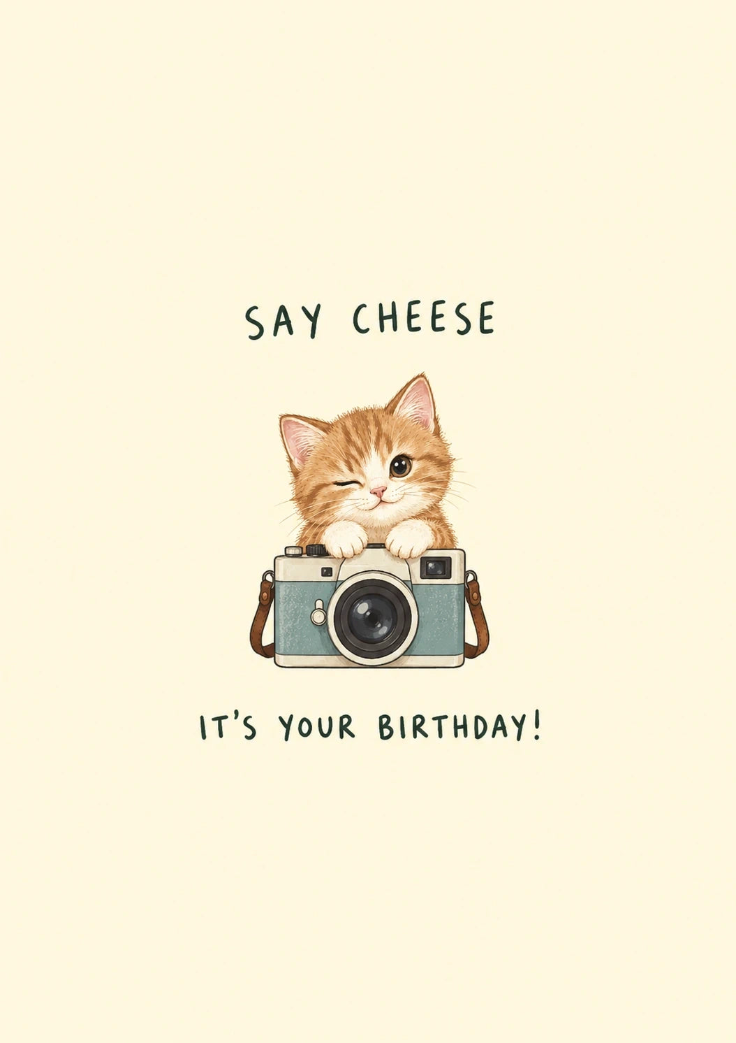 Birthdays - Personalised Card — with punch holes