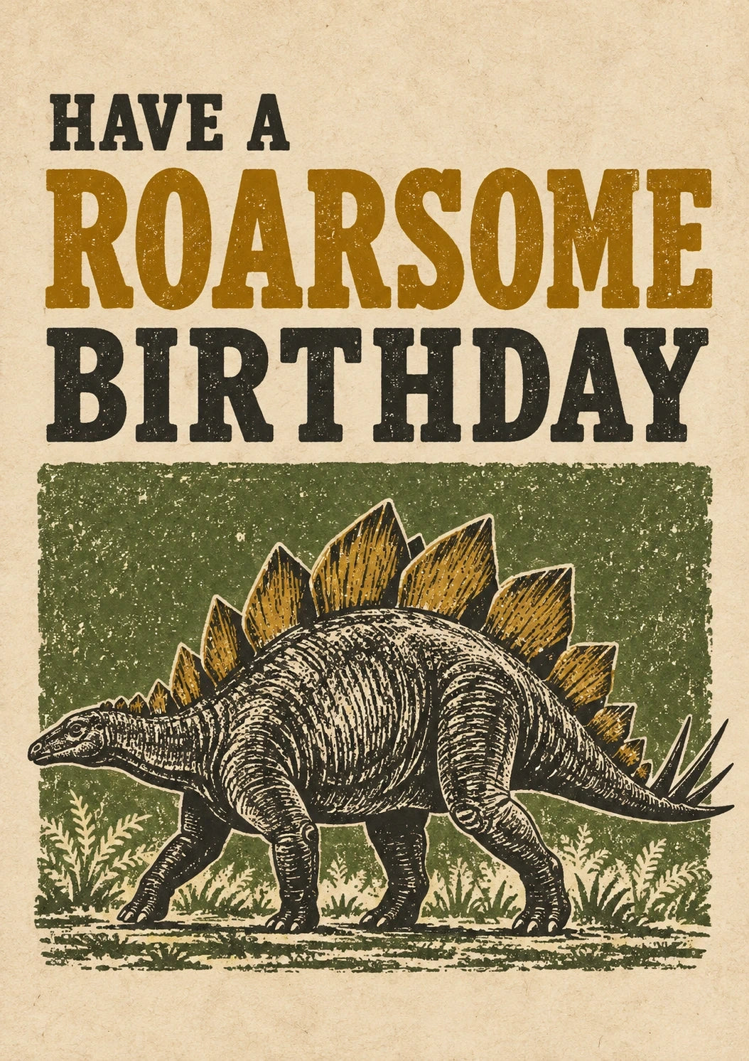 Birthdays - Personalised Card — with punch holes