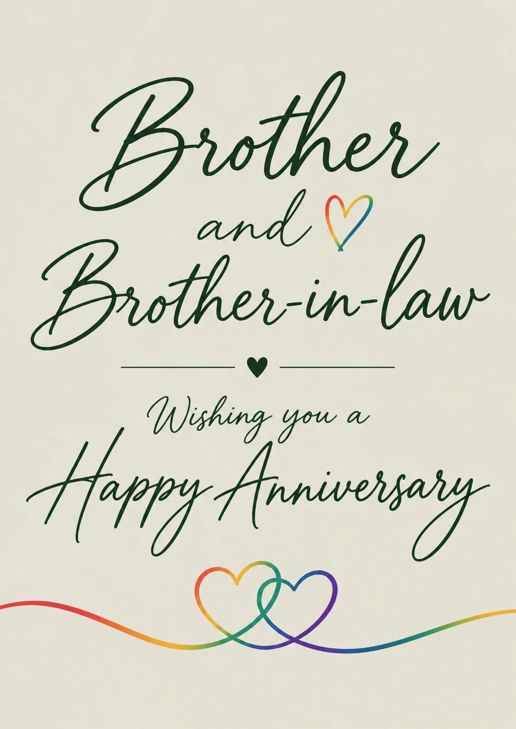 Anniversary - Personalised Card — with punch holes
