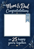 Load image into Gallery viewer, Anniversary - Personalised Card — with punch holes
